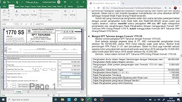 PPh OP (Remake) - Contoh Pengisian SPT 1770SS