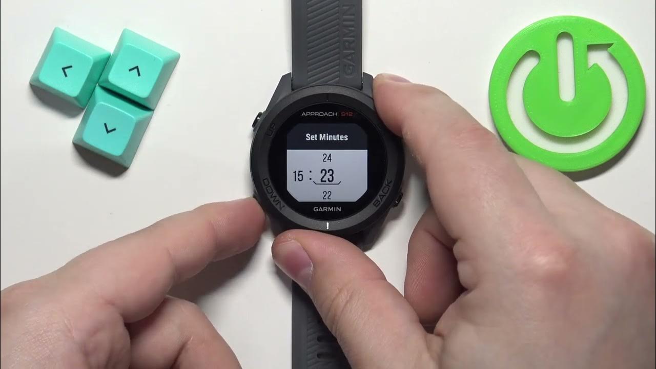 how-to-change-date-and-time-on-garmin-approach-s12-youtube