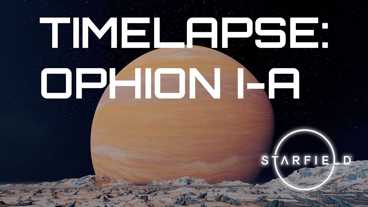 Timelapse showing off the skyboxes in Starfield - Ophion I-A