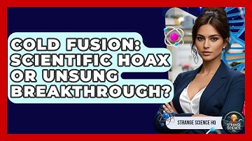 Cold Fusion: Scientific Hoax Or Unsung Breakthrough? - Strange Science HQ