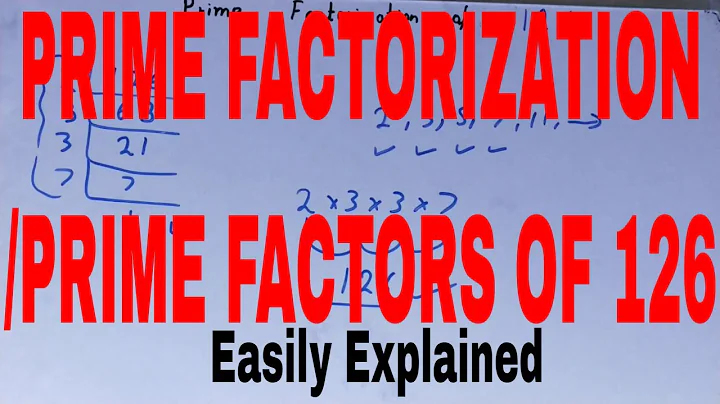 Prime factorization of 126|Prime factors of 126|Write prime factorization of 126|126 prime factors