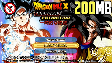 [NEW] DRAGON BALL X TEMPORAL EXTINCTION PPSSPP ISO MOD ANDROID WITH PERMANENT MENU | DBZ TTT MOD