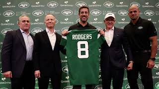 Aaron Rodgers takes pay cut in reworked contract with Jets