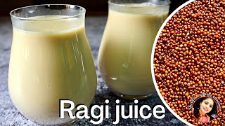 Ragi juice recipe | ragi milkshake | refreshing summer drinks | healthy cooling drinks for summer screenshot 4