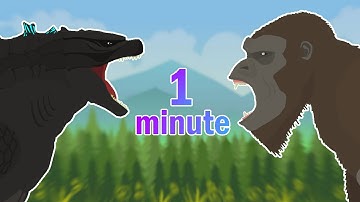 Godzilla vs Kong in 1 Minute