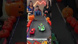 Winner Stays On Halloween Treadmill Car Racing Challenge