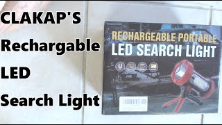 CLAKAP&#39;s Rechargeable LED Search Light