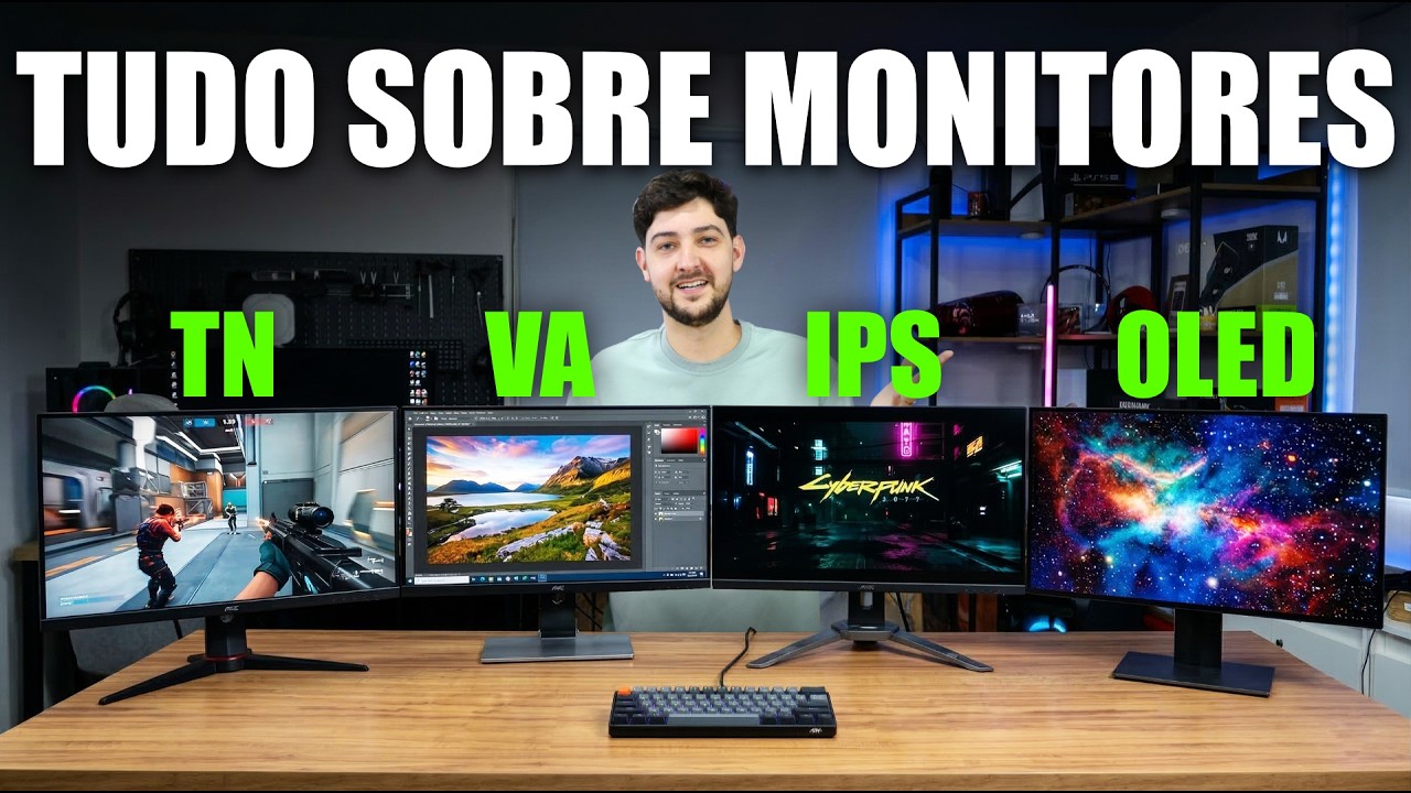 Monitores VA, TN, IPS e OLED, TUDO SOBRE cada um - YouTube