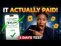 I Tested This App For 3 Days… It Actually Paid Me