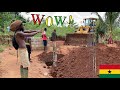 WOW! A GIANT BULLDOZER came to visit our land in GHANA WEST AFRICA! (Episode 2!)