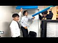 元気がない上司のために事務所を青空に変える