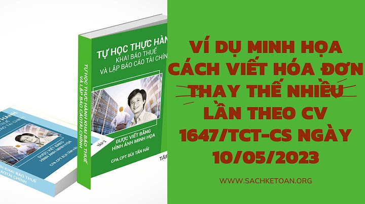 Cho ví dụ minh họa về hóa đơn bị mất