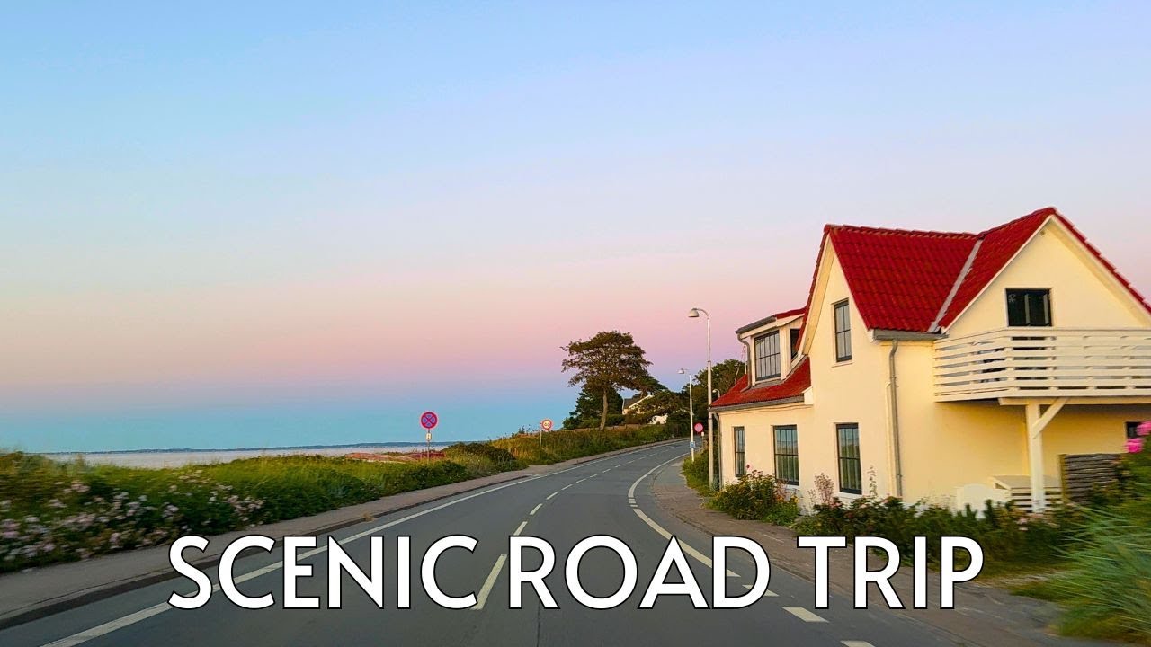 Scenic Summer Drive through Denmark | Relaxing Music & 4K Countryside Views