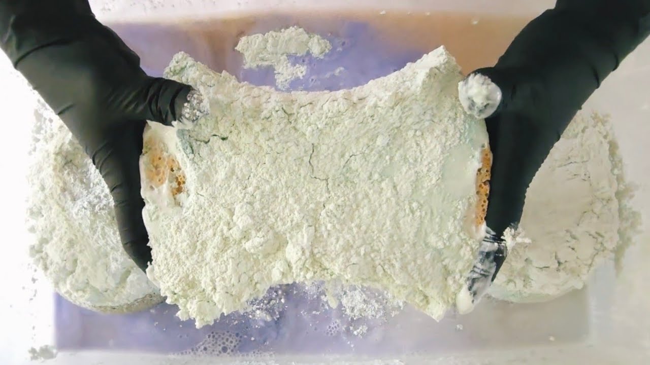 ASMR Squeeze | Lavender & Orange Fabuloso+ Bleach Soft Scrub Cream