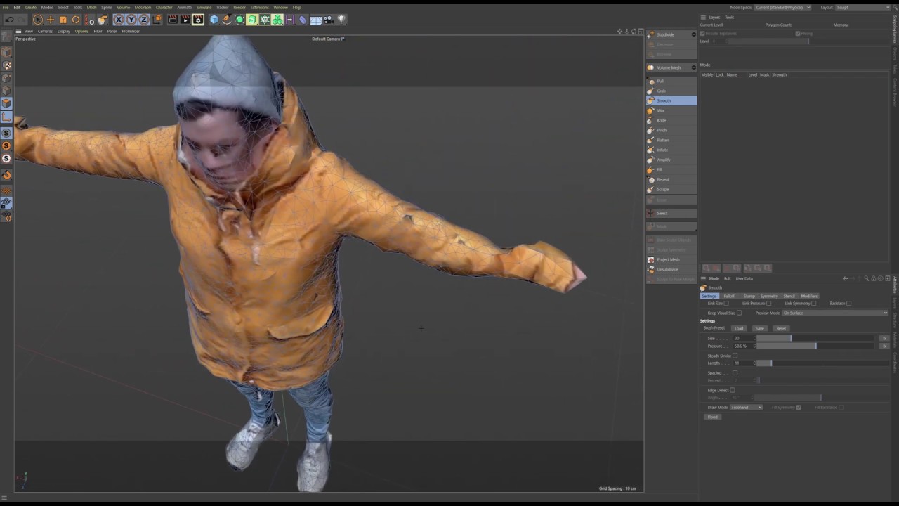 Preparing A Displayland Scan For Unity