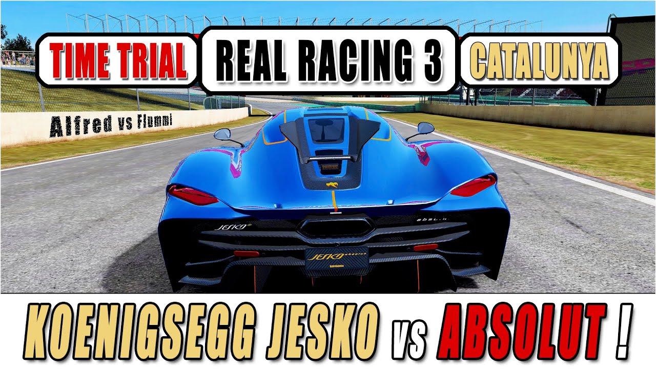 REAL RACING 3 - CATALUNYA / KOENIGSEGG JESKO vs JESKO ABSOLUT - YouTube