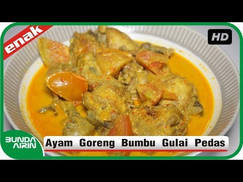 Resep Ayam  Goreng Bumbu Gulai  Pedas  Resep Masakan 