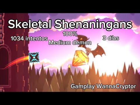 “Skeletal Shenanigans” 100% (Demon) By YoReid and Airzyy / Geometry Dash 2.2