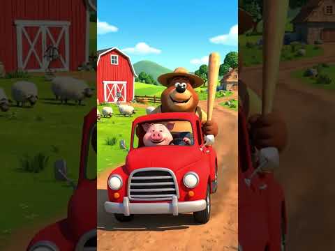 Piggy vs The Gray Wolf 🐷🐺 | Funny Moral Story for Kids #kidsanimation #animalcartoon #shortvideo