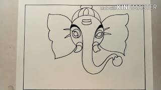 HOW TO DRAW GANESHA FACE