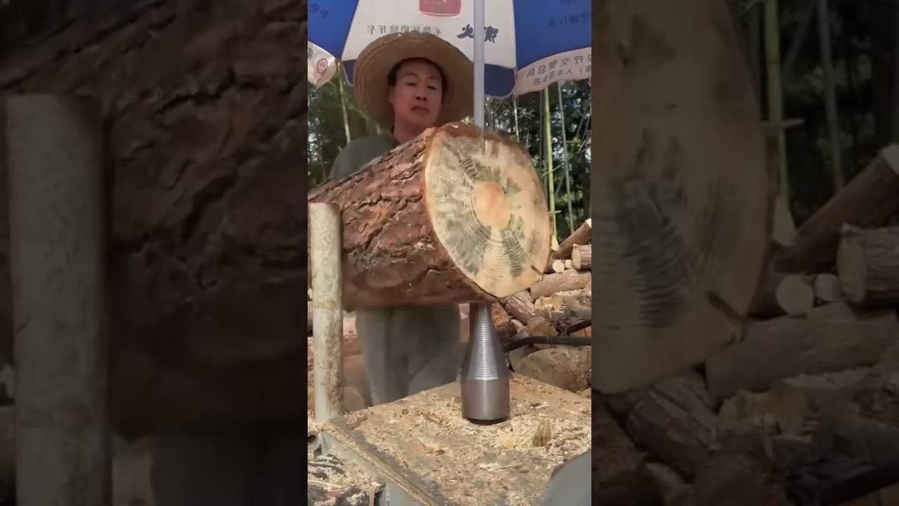 "Unbelievable Wood Splitting Cone Drill Bit – Split Logs Effortlessly in Seconds!"