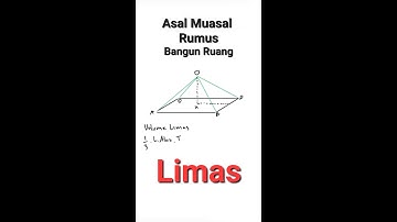 Asal Muasal Rumus Volum Limas