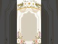 Floral wedding invitation video template #shorts #invitation #viralreels @j4uvfx