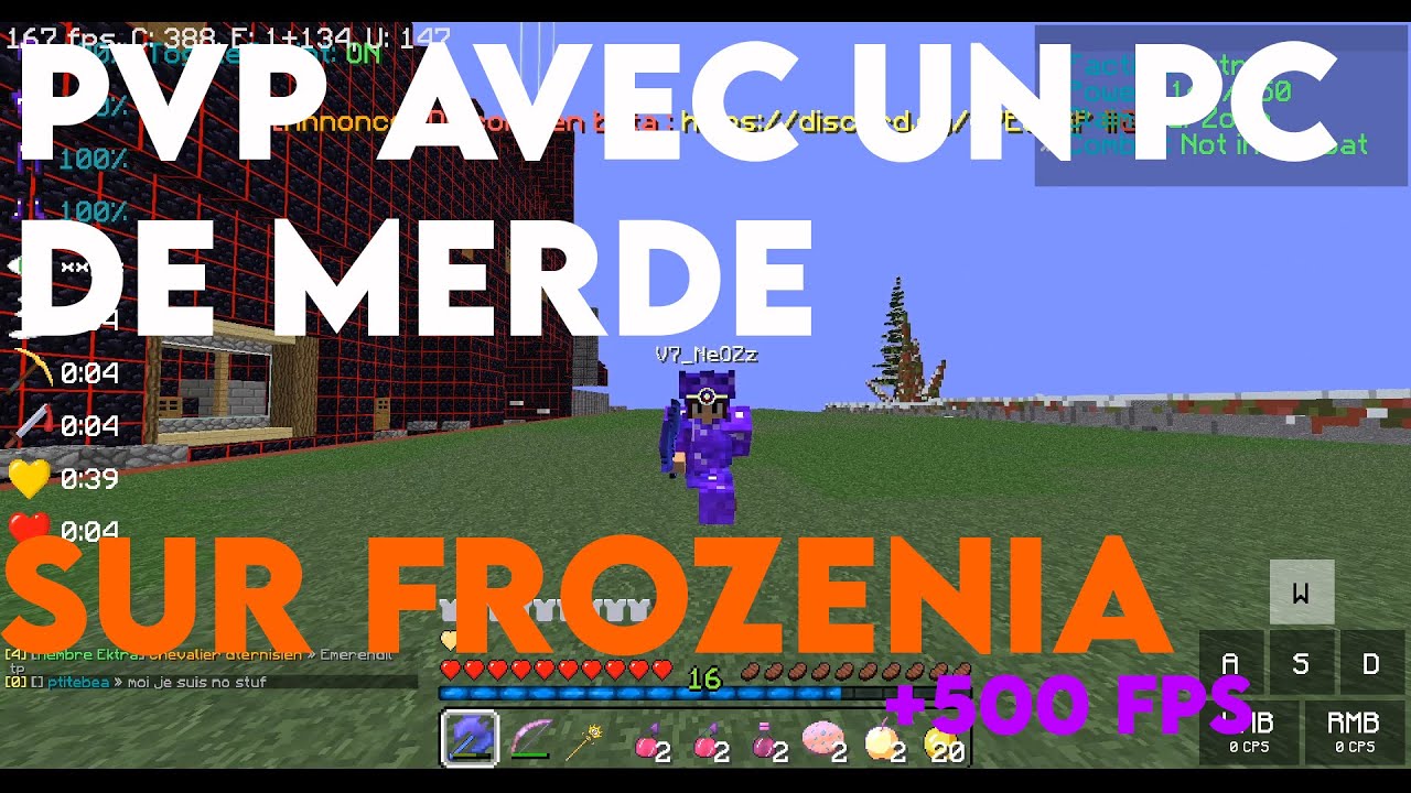 FROZENIA V5 - PVP AVEC UN PC DE MERDE !!