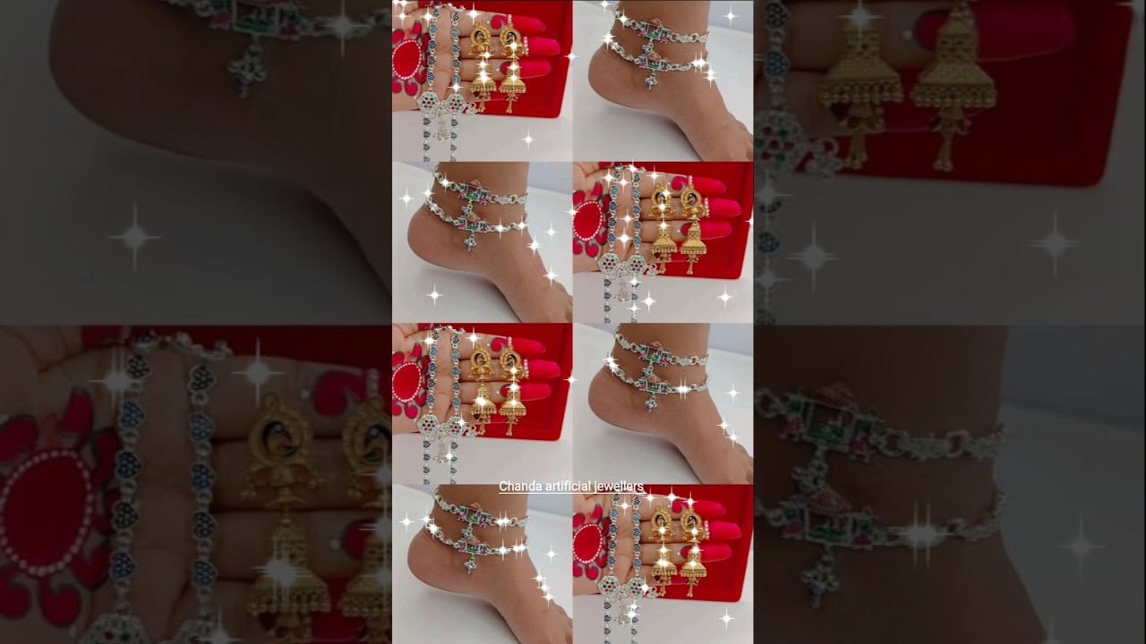 चांदी का पायल और सोने का इयररिंग बहुत ही सुंदर डिजाइनमें मात्र 42000रु से