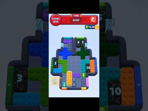 Color Block Jam Level 870 Solution Walktrough