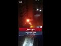 آثار الدمار نتيجة غارة إسرائيلية على مبنى في  الباشورة  ببيروت نجومي