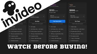 Invideo Ai Updated Pricing Express Clones, Video Mins, Team Plan...