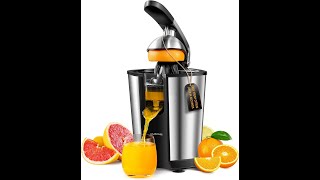 Electric Orange Juicer, Citrus Juicer Squeezer with 2 Cones and Soft Grip Handle for Effortless screenshot 1