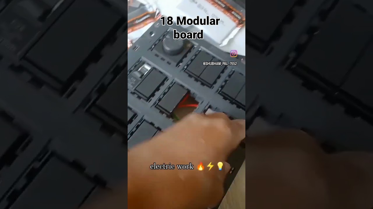 18 modular board fitting 👆⚡⚡⚡💡🔌🪛