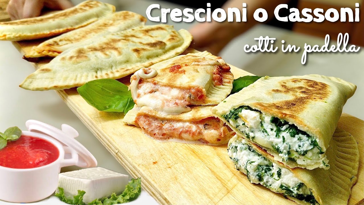 Crescioni O Cassoni Cotti In Padella Ricetta Tipica Romagnola Youtube