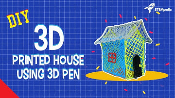 Learn How to Make a 3D Drawing by drawing a 3D Printed House Using 3D Pen | 3D Pen Art