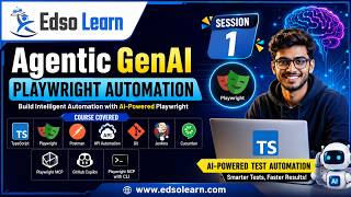Agentic GenAI Playwright Automation | Demo 1 | Playwright MCP, GitHub Copilot | Edso Learn
