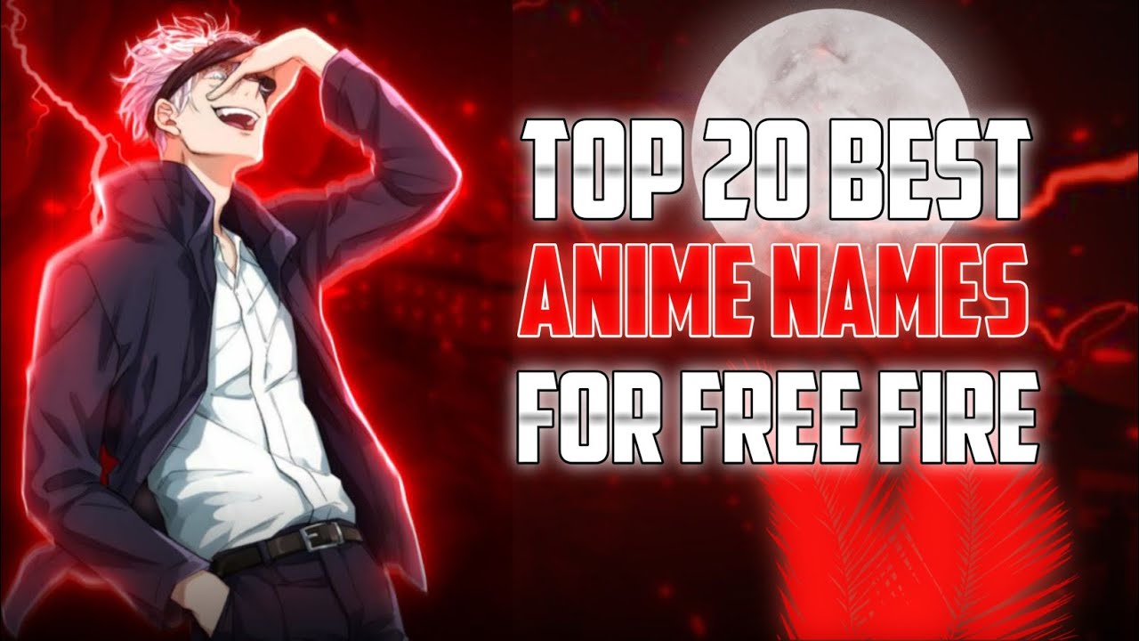 Top 20 Anime Names 🙄 | Unqine Anime Nicknames Of ff | best amine Names
