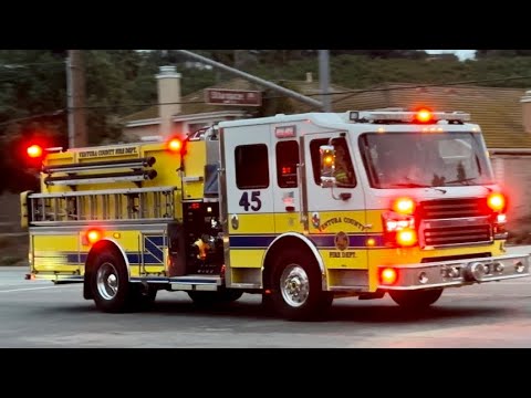Ventura County Fire Dept. Engine 45 Responding - YouTube