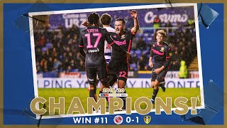 Champions! | Extended highlights | Win #11 Reading 0-1 Leeds United