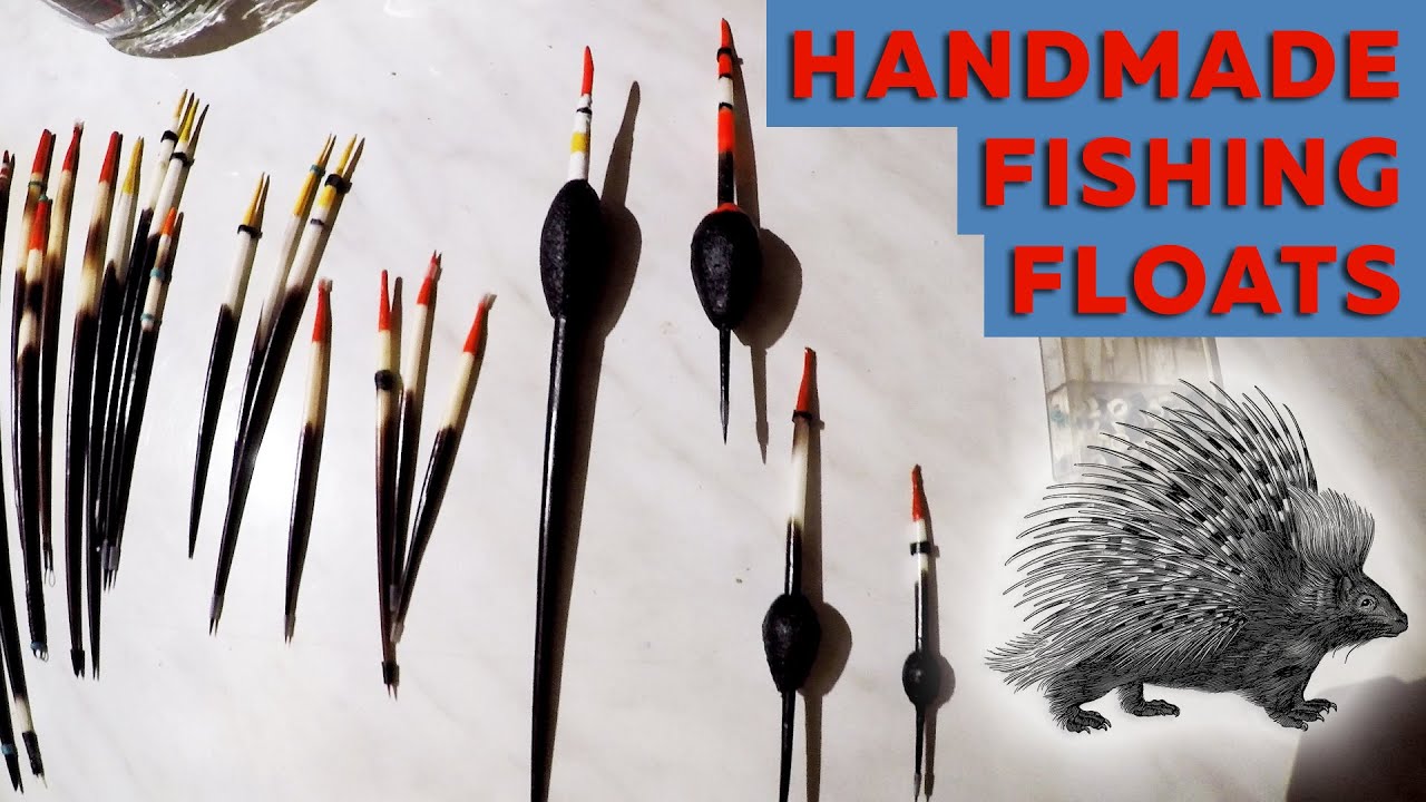 HANDMADE FISHING FLOATS: How to Make a Fishing Float using Cork and  Porcupine Quills 