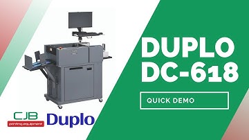 Duplo DC-618 Slitter Cutter Creaser - Quick Demo (CJB)