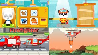 Baby Panda's FireFighter Job - Baby Bus Gameplay - Kids Mania screenshot 5