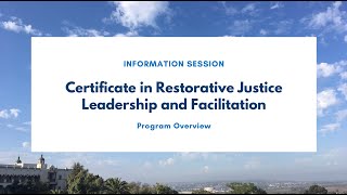 Certificate Information Session: Program Overview