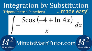 How to Integrate -(5cos(-4+ln(4x)))/x dx