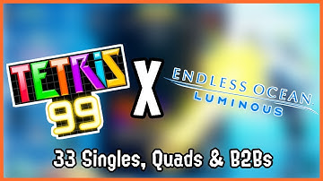 The new Endless Ocean Luminous theme in Tetris 99!