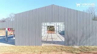 Prefab Metal Building Installation Video [StepByStep Process]