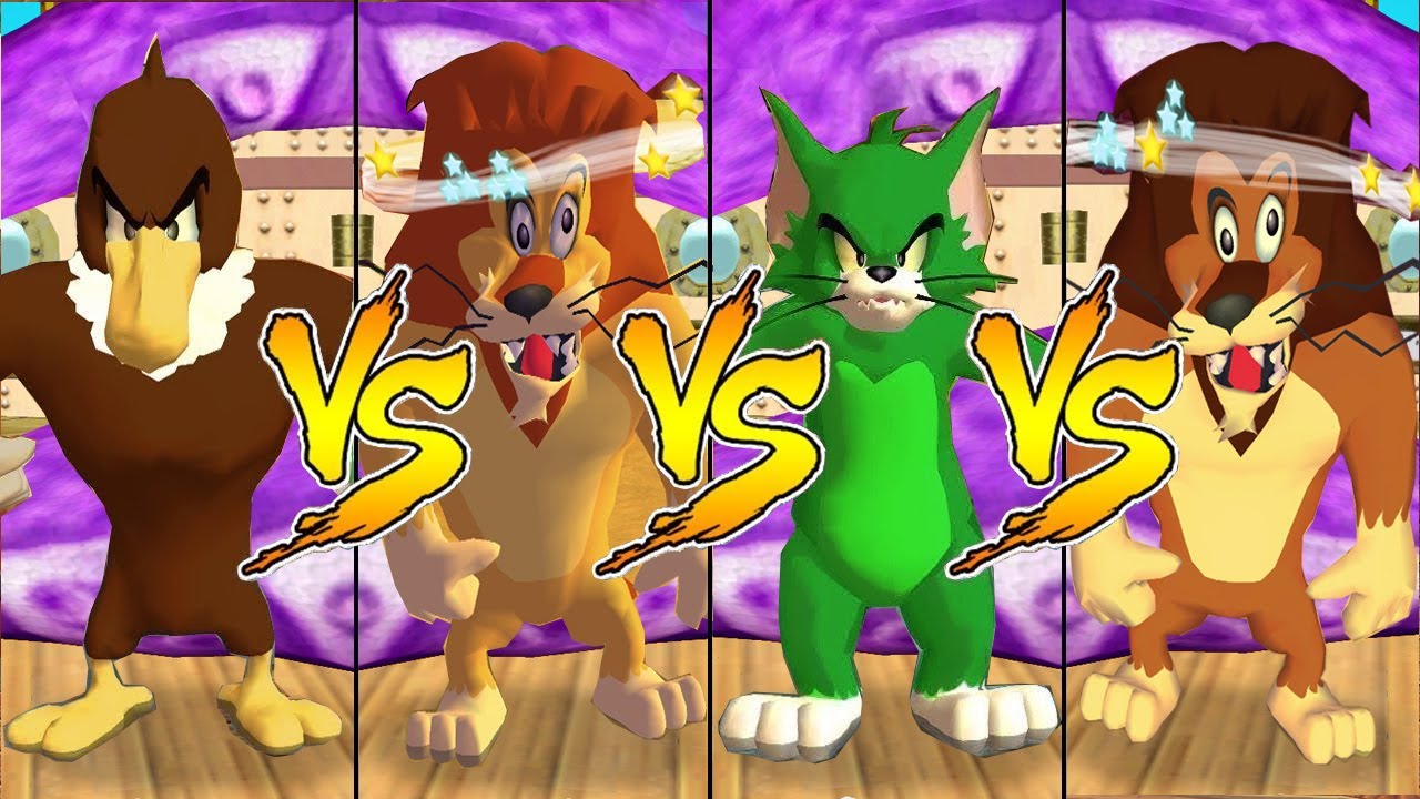Tom and Jerry in War of the Whiskers Lion Vs Tom Vs Eagle Vs Lion (Master Difficulty)