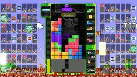 Tetris 99 - CPU Battle, CPU Level 5 (Super Mario Bros. Theme)