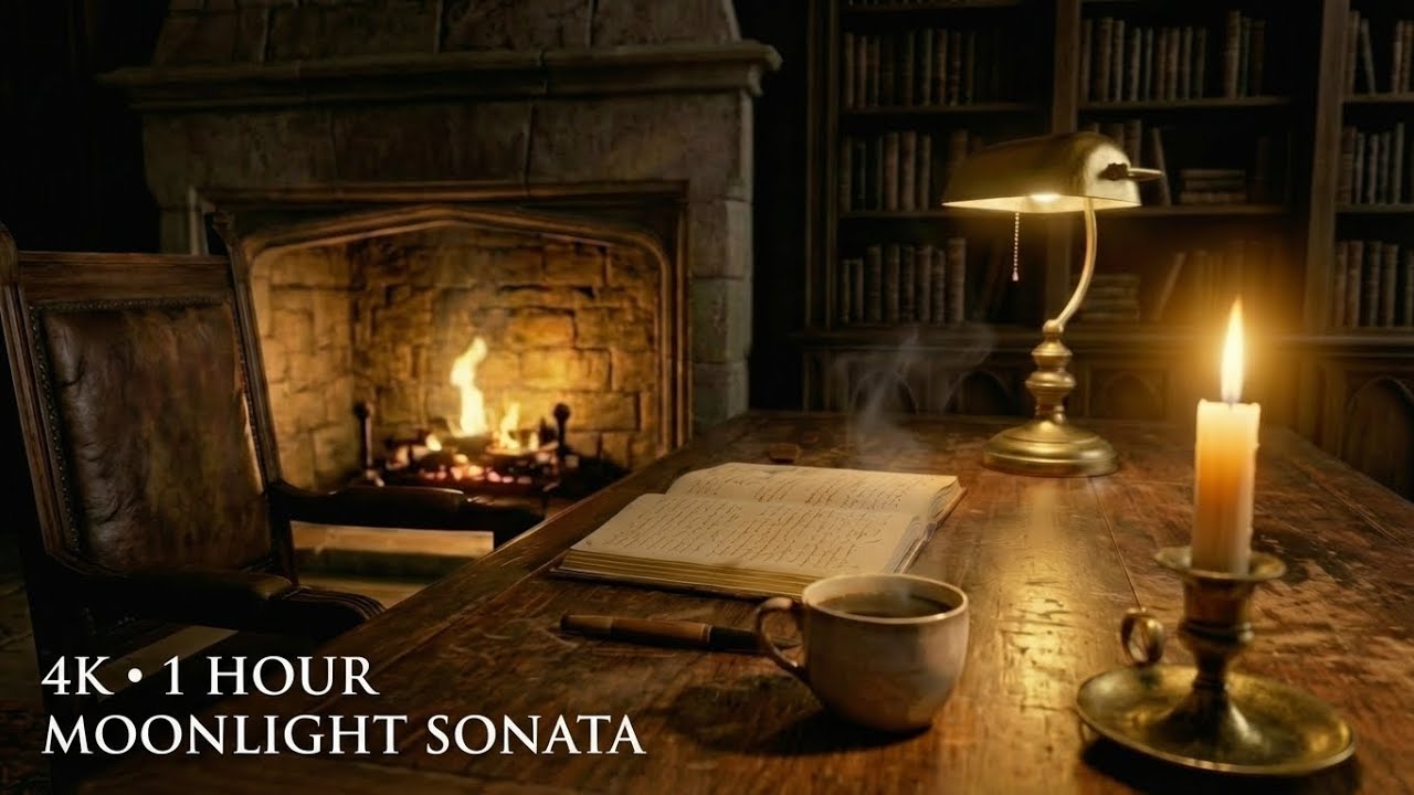 Moonlight Sonata for Studying 🌙 Beethoven Classical Piano for Deep Focus (1 Hour 4K)